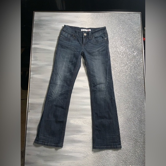 Tin Haul Dark Blue Women's Boot Cut Jeans - Picture 1 of 12